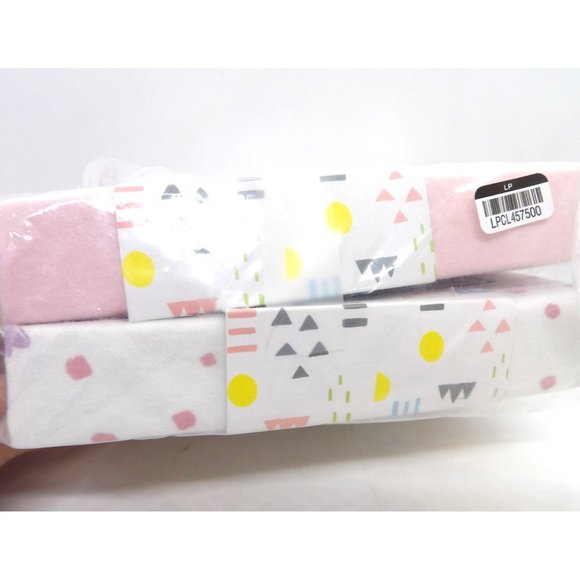 Changing Pad Covers by Honest Baby Pink and Pink and White Print NEW - Picture 4 of 4